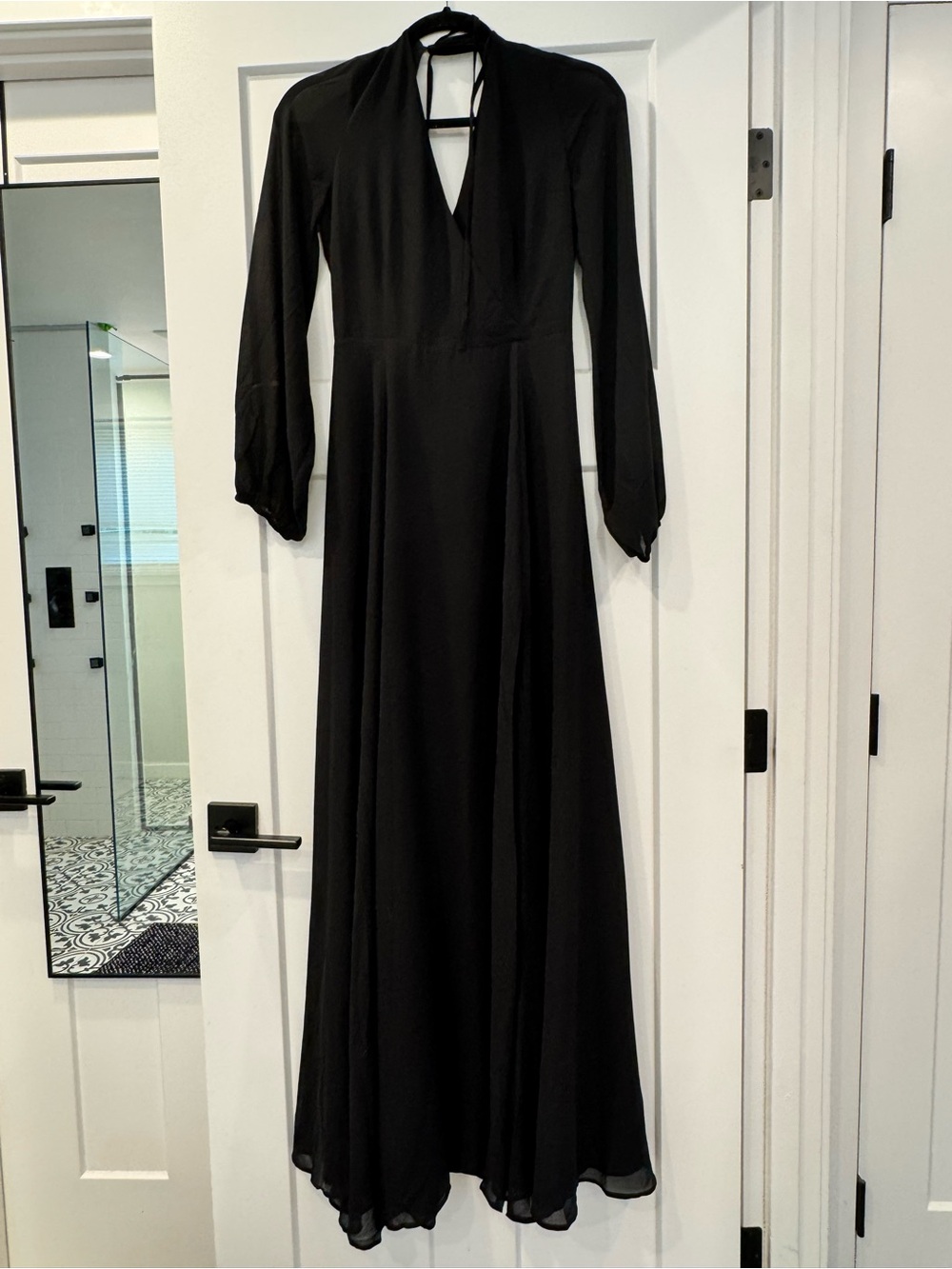 Yumi Kim Backless Chiffon Maxi Dress